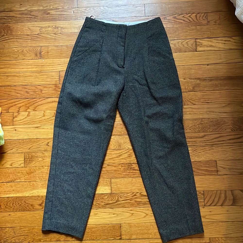 Aritzia wool high waisted pants